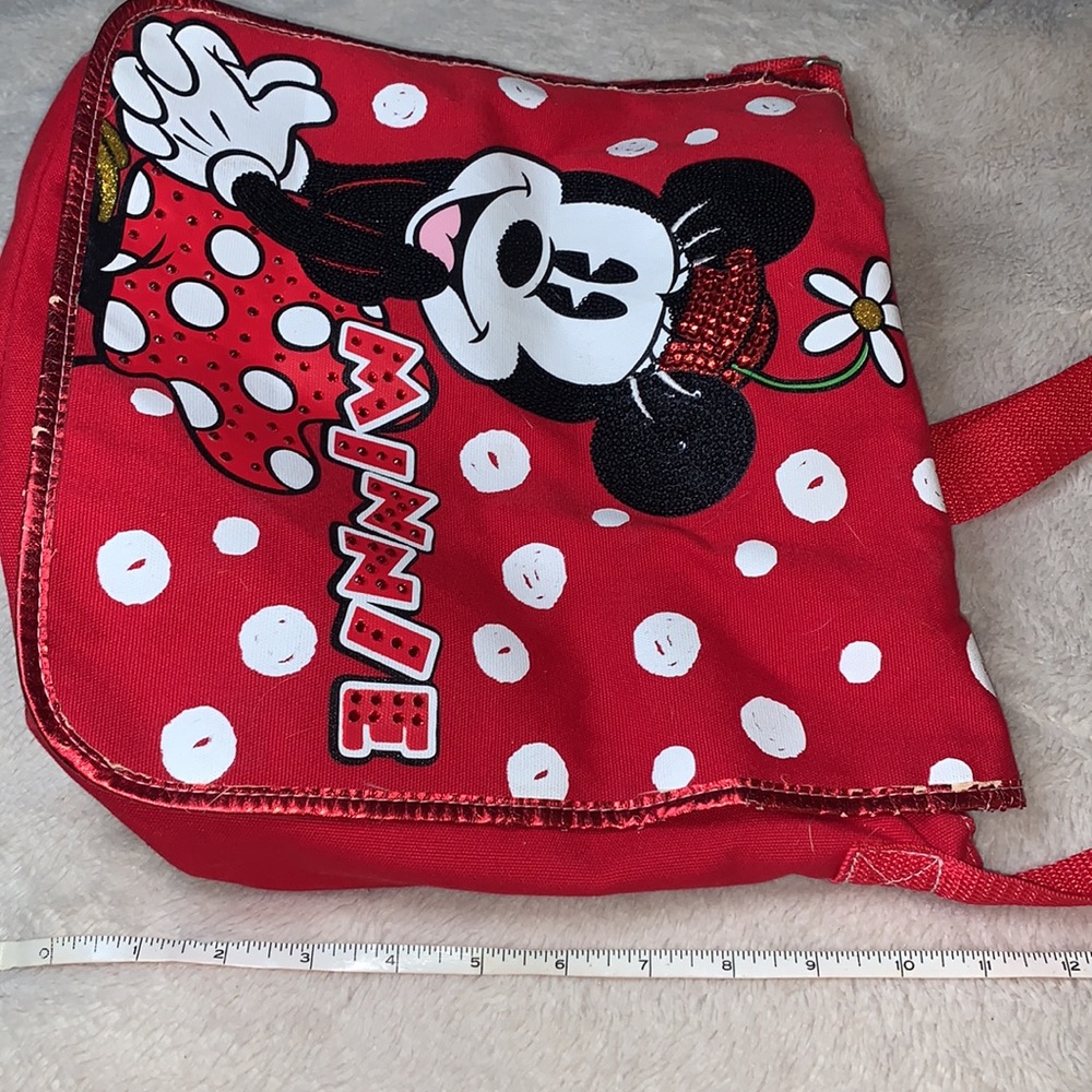Disney Minnie Mouse Red Messenger Bag w/ Adjustable Strap - Picture 15 of 15